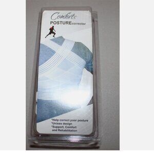 Easy Comforts Posture Corrector White S/M 30-36 NIP White Unisex Support Rehab